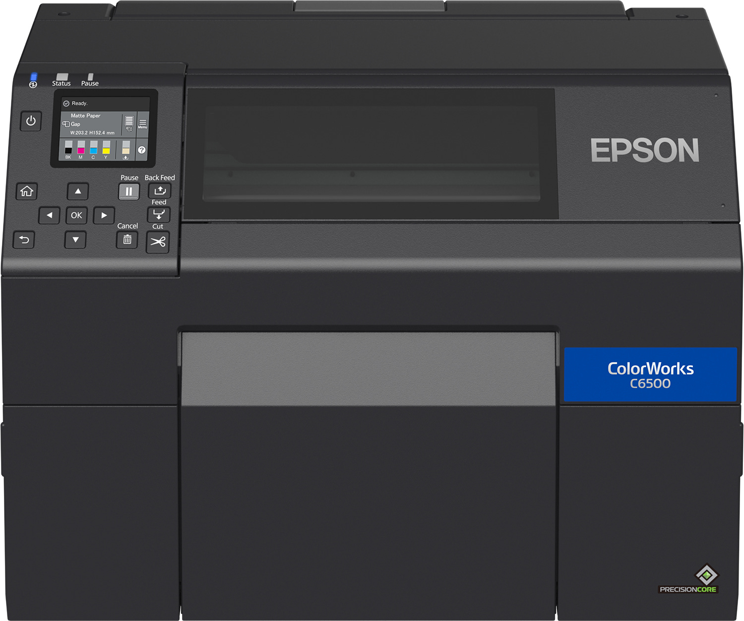 Epson ColorWorks CW-C6500Ae (mk), Cutter, Disp., USB, Ethernet, schwarz, C31CH77102MK